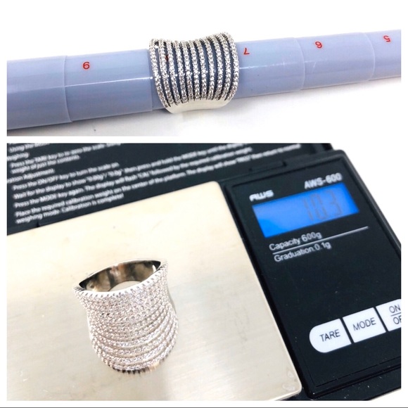 SWAROVSKI* crystal 18K GP cocktail ring, size approx 7.5, NWOT - Picture 10 of 10